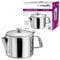 BARGAINS-GALORE Stainless Steel 16oz Tea Pot - Coffee Kitchen Flip Lid Handle Restaurant Hotel | Tea Filter For Kitchen Café Hotel Restaurant And Office