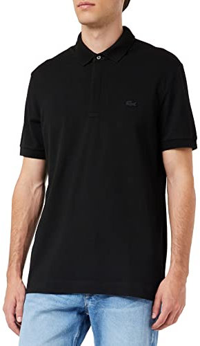 Lacoste Herren Polo-Shirt Kurzarm PH5522, Männer Polo-Hemd,verdeckte Knopfleiste,Regular Fit,Schwarz,9