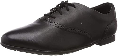 Clarks Jules Walk, Girls’ Derby, Black (Black Leather), 13 Child UK (32 EU)