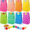 40 Stück Papiertüten Bunte Punkte Papier Geschenktüten mit 100 Lächeln Gesichts Aufkleber Kraftpapier Tüten für Kinder Weihnachten Geburtstag Party Supplies