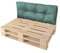 Pillows24 – Palettenkissen – Rückenlehne 120x40 | Palettenauflage für Palettensofa | Sitz- und Rückenkissen für Europaletten | Palettenmöbel Indoor & Outdoor, UV-beständig | Made in EU | Türkis