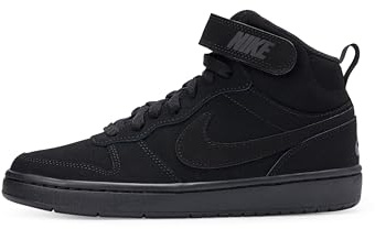 Nike Court Borough Mid 2 (PSV), Unisex Kid's Basketball Shoe, Black/Black-Black, 11 Child UK (28.5 EU)