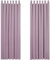 Deconovo Vorhang Verdunkelung Thermo Vorhänge Lärmschutz Schlaufenvorhang, 245x140 cm(HöhexBreite), Hellpink, 2er Set