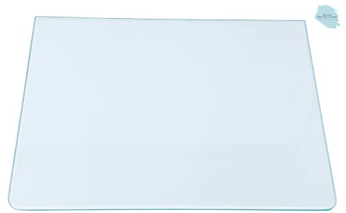 Kühlschrank Einlegeboden - Klarglas 4 mm – Glasplatte, 2 abgerundete Ecken, alle Maße lieferbar (89,96 EUR/qm) - 485 mm x 340 mm