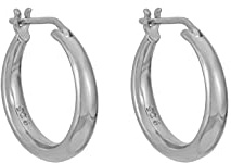 Brandlinger ® Damen Creolen Ohrringe Silber 925. Kleine Huggies filigran rund. Schmuck Damen vergoldet mit 18 Karat (Silber und Gold) für Frauen und Mädchen. Durchmesser der Basic Hoops hängend: 16mm.
