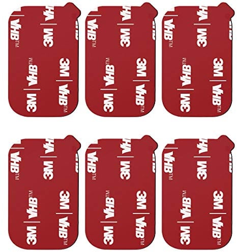 VIIMAKE Rechteckiges 3M Klebe-Ersatz-Set, für magnetische Auto-Armaturenbrett-Handy-Halterung, Aufkleberteile, doppelseitiges 3M VHB-Klebeband (rot)