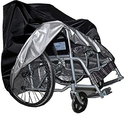 Cubierta de silla de ruedas manual a prueba de agua, cubierta de la scooter de movilidad, cubierta de silla de ruedas manual pesada, protección de almacenamiento de discapacidad, protección impermeabl