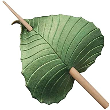 Chiyyak Retro Haarnadel Blau Vogel / Grünes Blatt Haarspange mit Stab Persönlichkeit Geschenk Frauen Mädchen Party Cosplay Accessoires