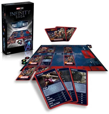 Winning Moves- Top Trumps Battle Mat Marvel Cinematic Universe - Jeu de société - Jeu de Cartes - Jeu de Bataille - 2 Joueurs - A partir de 8 Ans - Version Française