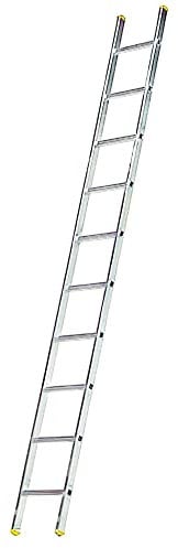 MAURER 23010655 Wolfpack Linea Profesional Escalera Aluminio 1 Tramo, 10 Peldaños. Antideslizante, Resistente, Multicolor