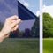 OFHome Privacy film for Glass Window, UV Reflective Anti Glare Mirror Tinted for Home and Office, Heat Control Sun Blocker Self-Adhesive Door Windows Tinting Sticker, Blue Silver, 30x200cm