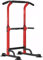 SogesPower Power Tower Dip-Station Klimmzugstange für Zuhause, Fitnessstudio, verstellbare Höhe, Krafttraining, Workout-Ausrüstung, rot
