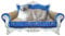 LitaiL Kratzpappe für Katzen, Kratzbretter Katze, Kratzpappe mit Katzenminze, Luxury 2 in 1 Katzenkratzbretter für Sofaschutz, Maße 55 x 32cm, Blau