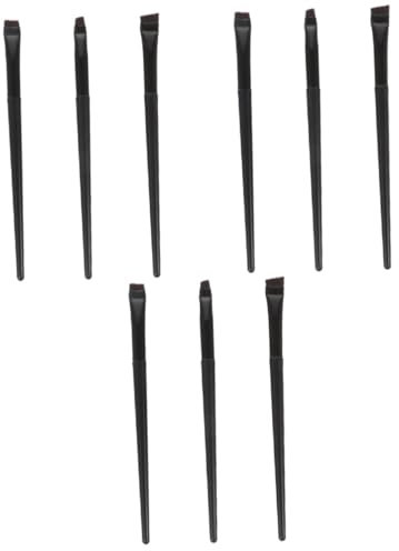 Beaupretty 9 Stk Eyelinerpinsel Augenbrauenpinsel Abgewinkelter Make-up-pinsel Eyelinerpinsel Mit Feiner Spitze Mischpinsel Für Make-up Schwarzer Eyeliner Tragbar Schminkset