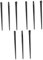 Beaupretty 9 Stk Eyelinerpinsel Augenbrauenpinsel Abgewinkelter Make-up-pinsel Eyelinerpinsel Mit Feiner Spitze Mischpinsel Für Make-up Schwarzer Eyeliner Tragbar Schminkset