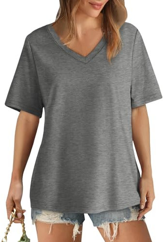 JYJXFD Mis Pedidos Realizados Camiseta Rosa Mujer Vestido Rosa Fucsia Blusas De Mujer Fiesta Blusas Ucranianas Mujer Moda Mujer Camisa Flamenca Mujer Top Naranja Camisa Roja Mujer Gris 2XL