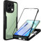 Hülle für Redmi Note 13 4G (Nicht für Note 13 5G) 360 Grad Stoßfest Schutzhülle Rundumschutz Cover Case mit Eingebautem Displayschutz Robust Durchsichtig Handyhülle für Xiaomi Redmi Note 13 4G,Schwarz