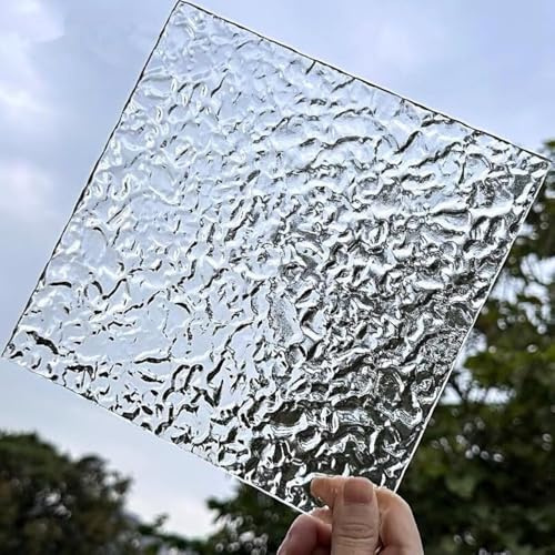 Transparente Acrylplatte mit Steinstruktur, 30,5 cm, klare Acryl-Textur, Hintergrundblatt für Fotografen, Fensterersatz, DIY/Schmuck-Display/Werbung/Dekorieren/Kunstpersonal, 2 Stück