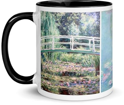 Tasse Claude Monet Nénuphar Falaise Étretat Impression Soleil Levant Cathédrale Art Impressionisme Oeuvre Peinture Mug Thé Café Décoration Tableau Bassin Nymphéas (Nymphéas)