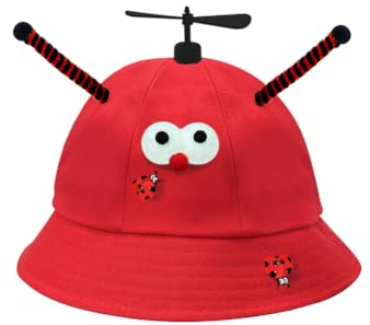 SIEBOLD Propeller mütze,Helikopter Cap,Propeller Hut,Lustige Marienkäfer mützen,Fasching hut,für Erwachsene und Kinder für Karneval Partykostüm Requisiten Partygeschenk