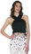 Denny Rose Top Donna in Maglia Collo all'Americana Nero Viscosa XL
