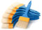 LHLZNB 7 pc Loss Free Soft Grip Paint Brush Set for a Smooth Finish with No Bristle Loss with Emulsion, Gloss, Satin on Walls, Ceilings, Woodwork, Metal - 1, 1.5, 2，2.5，3，4，5 inch Paint Brushes