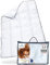 Bettdecke 140x200 Winter, Flauschige Ganzjahresdecke mit Ventilations- und Klimazonen, Kuschelige und warme Winterdecke mit innovativer OptiSleep®-Technologie, Allergiker Steppdecke AERO ActiveClima