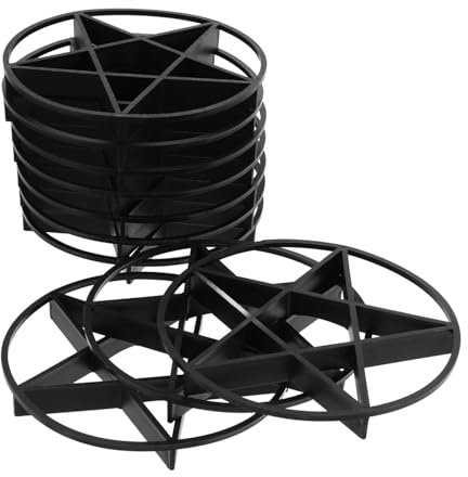 FONDOTIN 10-pack Ventilated Plant Pot Riser Inserts Potted Plant Stand Risers Anti-slip Base for Outdoor Indoor Plants