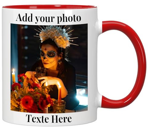 Personalised Mug with Photo Custom Coffee Mug with Picture Personalised Coffee Mugs with Name 11oz Double Side Custom Mug Novelty Custom Gift for Him Or Her