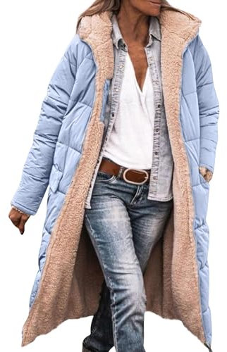 FUPODD Damenmantel Dicke Winterjacke Damen Leichte Steppjacke Damen Damen Outdoorjacke Übergangsjacke Damen Winter Steppjacke Damen Leicht Damen Steppjacke Thermojacke Damen Winter Damen Mantel
