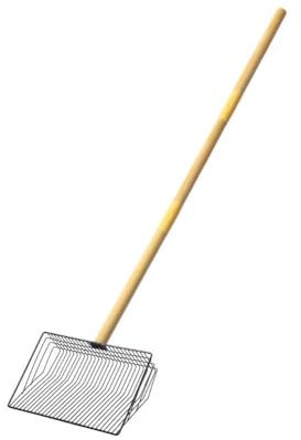 LZYWOD Edelstahl Hühnerstall Reinigungswerkzeug Holzgriff Mist Huhn Huhn Schwerlast Zubehör Stall Schaufel F3G8