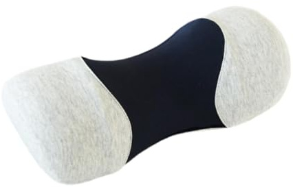 Fenteer Memory Foam Nackenkissen Orthopädisch - Ergonomische Halsstütze für Bett & Reise - Ideal gegen Nackenschmerzen - Geschenk für Männer Frauen Senioren, Blau Und Grau