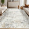 Capslpad Beige Abstraktes Teppich Wohnzimmer 160x230cm Schlafzimmer Teppich rutschfest Kurzflor Kunstwolle Waschbar Teppiche für Wohnzimmer Schlafzimmer