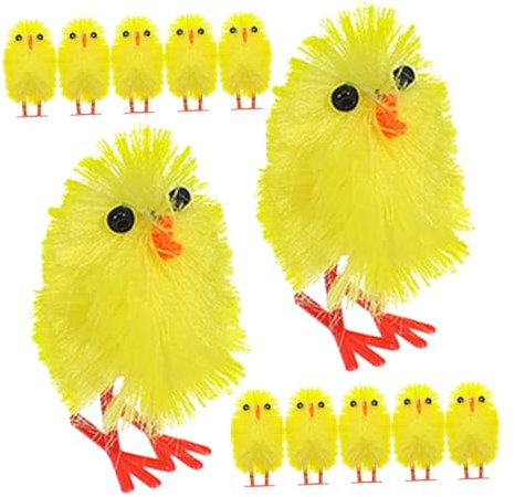 GLEAVI 30stücke Mini Küken Figuren Dekorationen Für Ostern Festliche Tabletten-Accessoires Niedliche Tierfiguren Für DIY-osterkorb