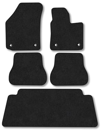 Fits VW Caddy Maxi (2015-2021) Carpet Van Mats | Black Edge Trim Tailored Fit Floor Mats Full Coverage Protection Accessories Easy Clean Anti Slip Made in the UK