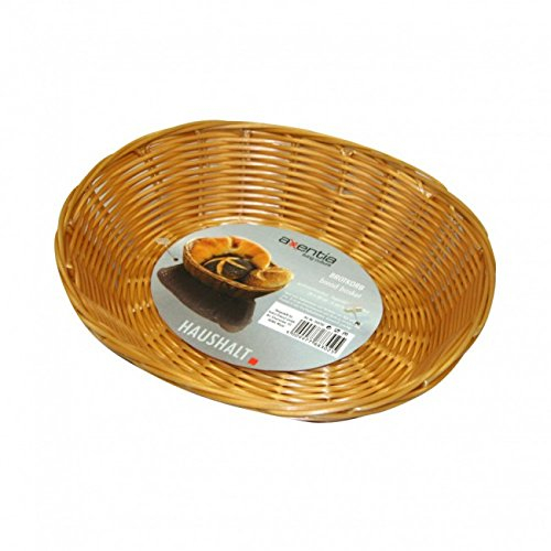 AXENTIA - Brotkorb oval 24x20cm/6cm hoch Kunststoffgeflecht