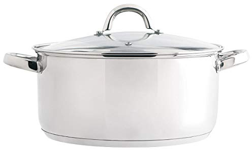 Quid Ottawa Cacerola Acero Inoxidable 24cm - 4,8l Acero Inox Apto Vitrocerámica Apto Inducción 100% Higiénico