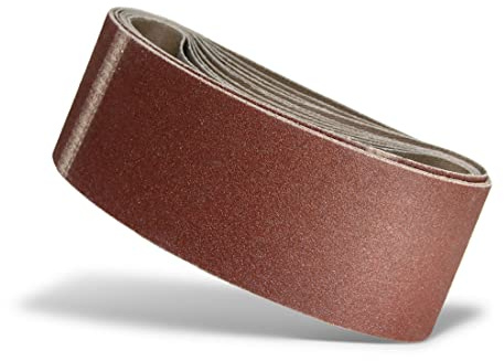 MENZER Red Schleifbänder 457 x 75 mm (10 Stk.) K80 | f. Handbandschleifer, Normalkorund