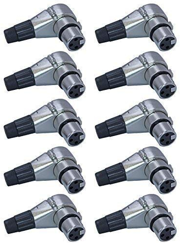 10 Stück clockable rechts Winkel XLR-Stecker: Weiblich, 7 Positionen