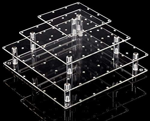 YestBuy Kuchen-Pop-Ständer Quadratisch (9 Rods) klar
