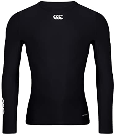 Canterbury Mens Thermoreg Long Sleeve Top Base Layer - Black - 4XL