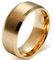 JewelryWe Schmuck 8mm Herren Ring, Polished Ehe-Verlobungs Eheringe Partnerringe Edelstahlring, Gold Bandring Größe 62 mit Geschenk Tüte