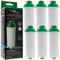 FilterLogic CFL-950B | 6x Filtro de agua compatible con DeLonghi DLS C002 DLSC002 Cartucho filtrante para cafeteras Magnifica, Rivelia, Eletta, ECAM
