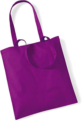 Westford Mill Bag for Life - Long Handles, Größe:38 x 42 cm, Farbe:Magenta