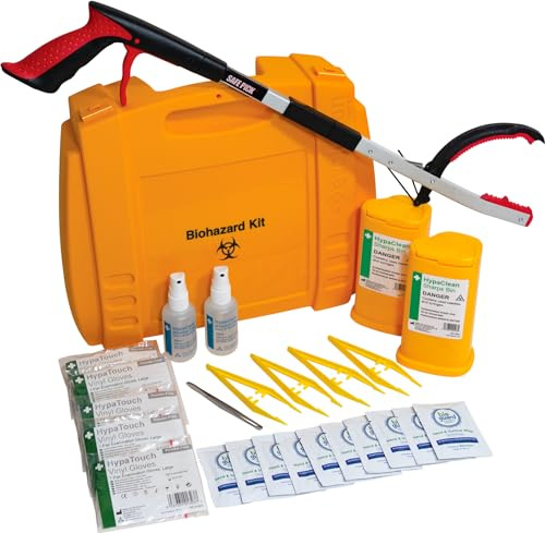 HypaClean Sharps Disposal Kit | in Wall-Mountable Case, Bracket Sold Separately