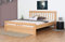 Doppelbett Easy Premium Line K8/1 inkl. 1 Abdeckblende, 180 x 200 cm Buche Vollholz massiv Natur