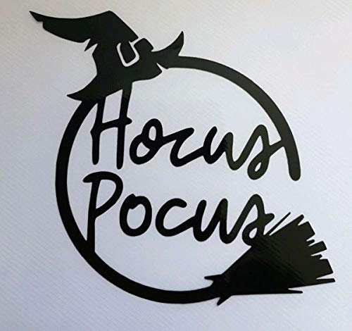 myrockshirt Hocus Pocus Hexenhut Hexe Halloween ca 20 cm Aufkleber,Sticker,Decal,Autoaufkleber,UV&Waschanlagenfest,Profi-Qualität