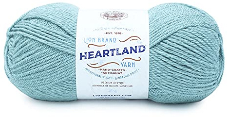 Lion Brand Yarn 136-183 Heartland Yarn, Congaree | Everyday Worsted Yarn Basic Acrylic Knitting and Crochet Fiber Machine Washable Blankets Sweaters Scarves Hats
