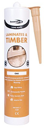 2x OAK LAMI-MATE Sealant silicone Gap-Filler Timber Laminates laminate flooring