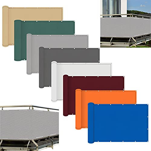 Brise Vue Pas Cher 90x800cm Opaque Toile De Balcon Couvrir Pare-Brise Diverses Tailles Au Choix pour Balcon Jardin